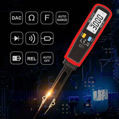 Digital SMD Tester med 6000 Räkningar och Automatisk Områdesval