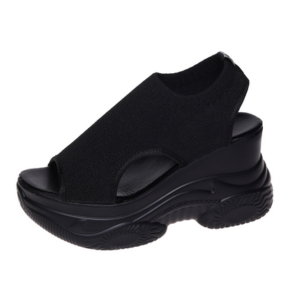 Kilklackssandaler med öppen tå för kvinnor