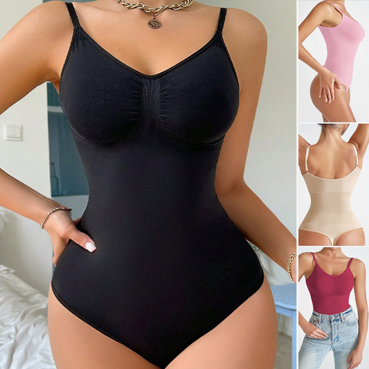 ✨Elegant formgivande bodysuit för bekväm smidning🌱♻️Tillverkat i återvunnet material – miljövänligt val för den medvetna kvinnan