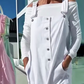 Söt casual enfärgad jumpsuit med justerbara band för kvinnor
