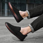 Slippers i PU-läder för män Casual Loafers