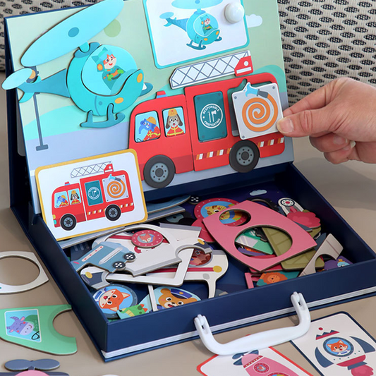 Magnetisk Utklädningslek med Olika Teman