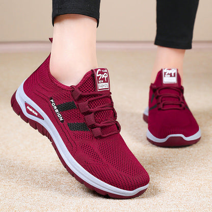Damernas Andningsbara Outdoor-sneakers – Friska fötter överallt! Mjuk, stötdämpande sula – skyddar dina leder på långa promenader.