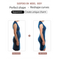 Dubbelknäppt Shaping Bodysuit för kvinnor