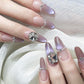 Glitter Long Press On Nails