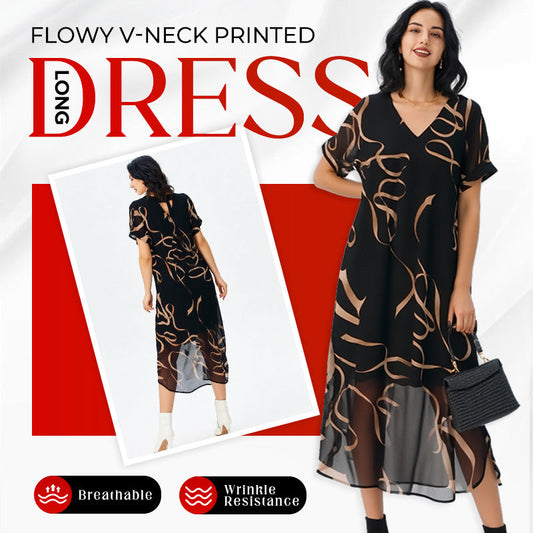 👗 50% RABATT NU! 🌸 Känn dig vacker hela sommaren – luftig långklänning med elegant fall