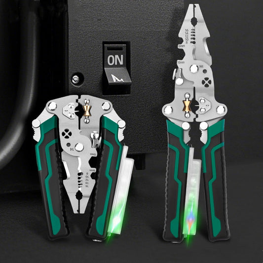 🔧 FÄRDIG MED 5 VERKTYG? Elektrisk Mät-tång – Mäter spänning + klipper + bänder i EN!