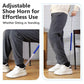 Adjustable Long Shoe Horn with Sock Remover for Seniors