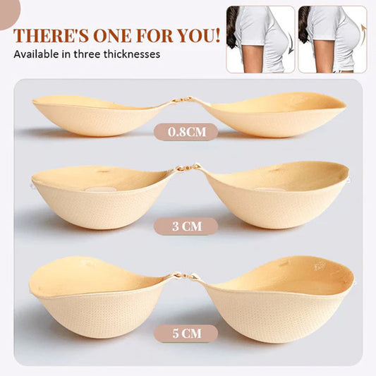 Women's Breathable Invisible Push Up Sticky Bra Pads