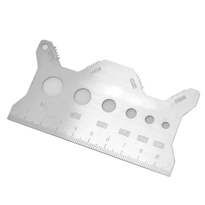 Dubbelsidigt bultmätkort (rostfritt stål)💥