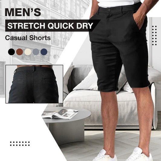 Herrarnas stretchiga snabbtorkande casual shorts