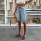 🌸Sommar Hot Sale 50%OFF🌸Retro Destroyed Denim Midi Pants