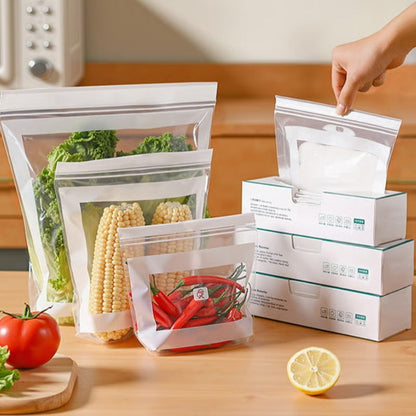 🔥 Slipp slänga färska råvaror i onödan – smarta dubbelförslutna matpåsar som håller köket organiserat och maten fräsch längre 🥬❄️