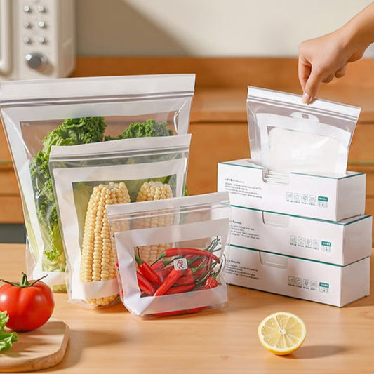 🔥 Slipp slänga färska råvaror i onödan – smarta dubbelförslutna matpåsar som håller köket organiserat och maten fräsch längre 🥬❄️