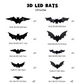 🦇 Skapa en magisk Halloweenkänsla hemma – 3D LED-vägglampa i fladdermusdesign