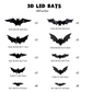 🦇 Skapa en magisk Halloweenkänsla hemma – 3D LED-vägglampa i fladdermusdesign