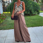 Vintage Chic Overall med Djup V-ringning