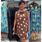 Polka Dot & Floral Dresses with Sleeveless & Adjustable Waist