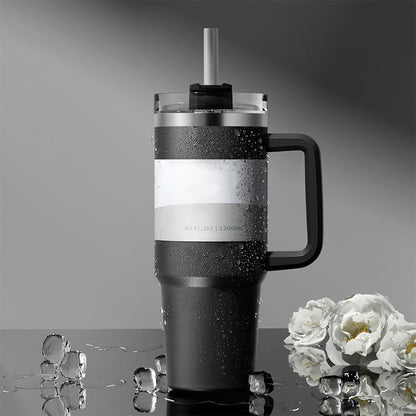 1200 ml rostfritt stål isolerat mugg för utomhus, träning, bil