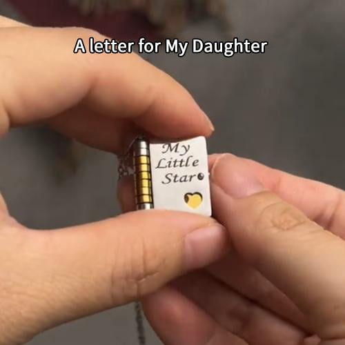 🔥Mest populärt🔥Bokformat halsband för döttrar