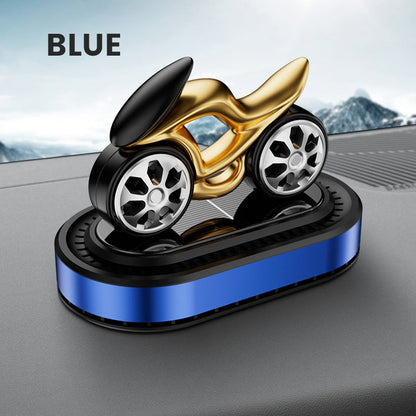 Solar-Powered Motorcycle Shaped Car Air Freshener