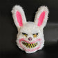 Halloween plysch läskig kanin- och björnmask med blodeffekt