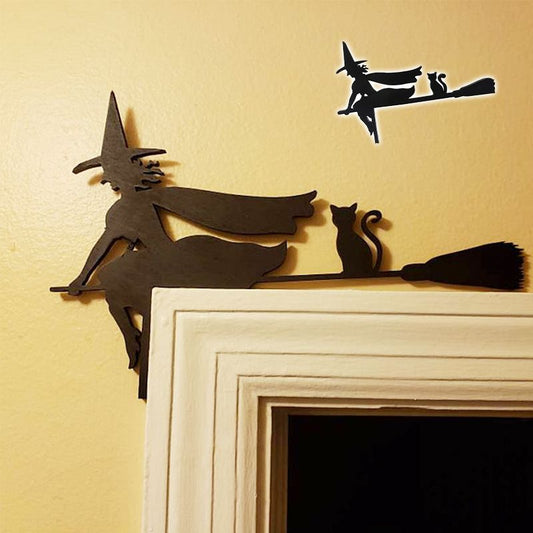 Halloween spindeldekoration för dörr och vägg