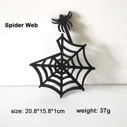 Halloween spindeldekoration för dörr och vägg