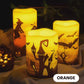 🦇 3St Halloween batteridrivna flamlösa LED-ljus