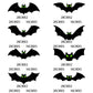 🦇 50% rabatt 🎃 Halloween 3D fladdermus dekorativa klistermärken Set