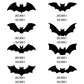 🦇 50% rabatt 🎃 Halloween 3D fladdermus dekorativa klistermärken Set