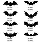 🦇 50% rabatt 🎃 Halloween 3D fladdermus dekorativa klistermärken Set