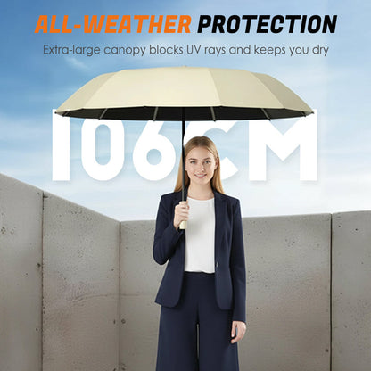 Hållbart Automatisk Paraply för Sol och Regn