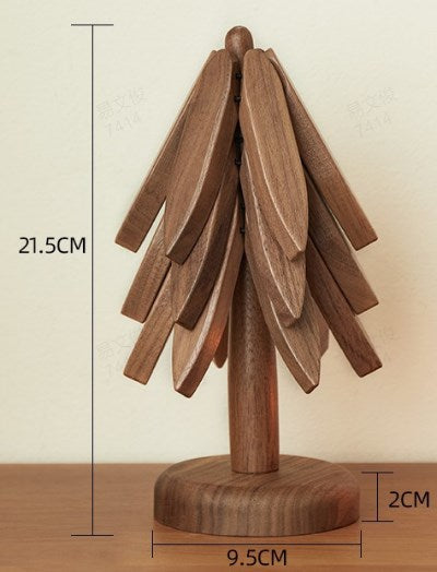 Isolerade Underlägg Massiva Trä Julgran Underlägg