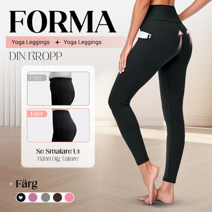 ✨ Buthöjande yogaleggings med hög midja – bekväm passform och skulpterande effekt