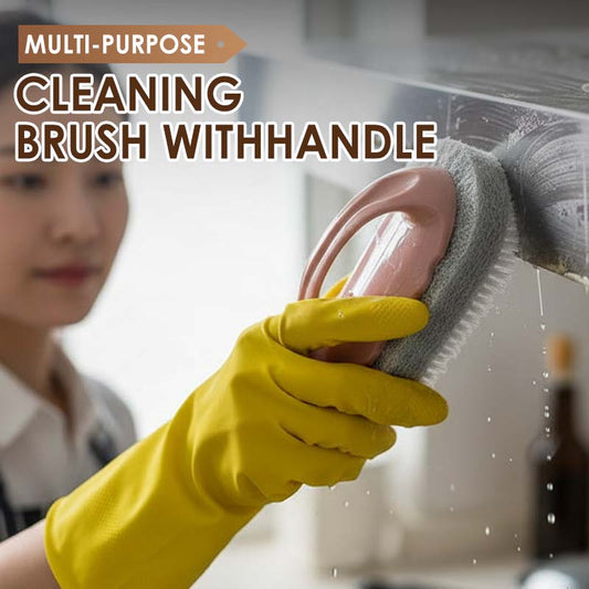 Multi-Purpose Cleaning Brush with Handle