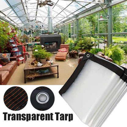 ⏳ 50 % RABATT – håll ute regn, vind och kyla med en slitstark transparent presenning