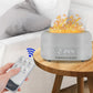 Flammeffekt-Lampa Aromaterapi Diffusor och Luftfuktare med Bluetooth-högtalare