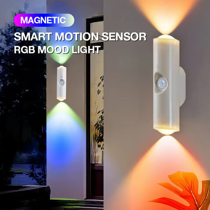 💡 50 % RABATT! Automatisk belysning vid rörelse – magnetisk RGB-lampa med stämningsljus