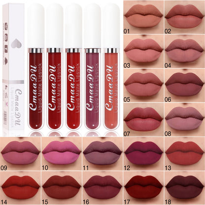 💝 49% RABATT! 💄 | 10-pack Matt Vattenfast Läppstiftsset – Vitamin E & Avtryckssäkert
