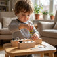 Montessori träleksak med skruvbräda