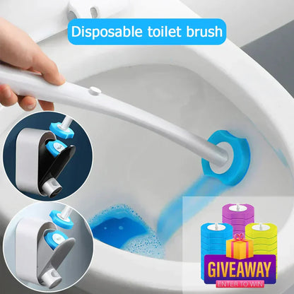 🔥 50 % RABATT! Slipp smutsiga toalettborstar – hygienisk engångsrengöring med 360° roterande huvud 🚽