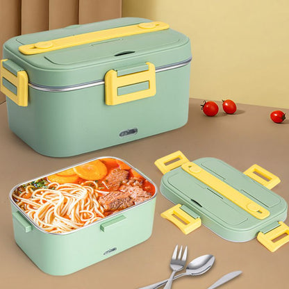 🍱 50 % RABATT! Värm lunchen direkt i matlådan – elektrisk Bento-lunchlåda i rostfritt stål