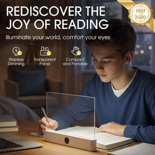 📚 50 % RABATT! Läs bekvämt i rätt ljus – LED-läslampa med justerbar ljusstyrka och flexibel hals