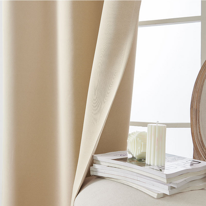 🪟 50% RABATT! 🌙 Enfärgade Mörkläggningsgardiner – Blockera 99% Ljus, Energibesparande & Perfekt För Sovrum & Hemmabio 🎬