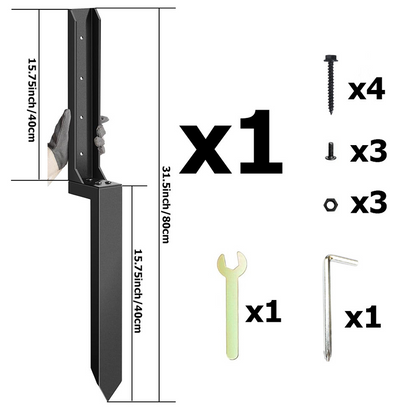 🔥 50 % RABATT! 🏡 Reparationskit för stängselstolpar – återställ lösa och trasiga stolpar utan att byta hela stängslet 🛠️✨