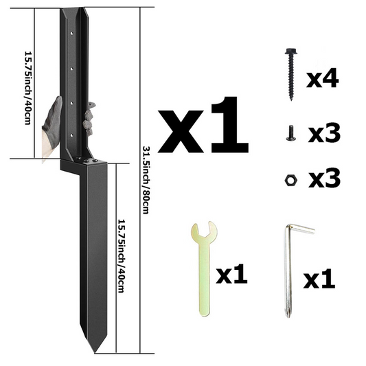 🔥 50 % RABATT! 🏡 Reparationskit för stängselstolpar – återställ lösa och trasiga stolpar utan att byta hela stängslet 🛠️✨