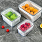 🍓 Fräsch frukt längre – smart 3-delat förvaringskärl med sil för tvätt, förvaring och servering