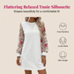 👗 50% RABATT! 🌸 Damklänning med Blommig Brodyr & Nätärmar – Elegant Design, Luftig Känsla & Perfekt För Fest & Vardag ✨