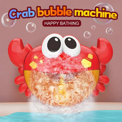 🦀 Gör badstunden till en rolig lekstund – krabbformad bubbelmaskin med musik för barn